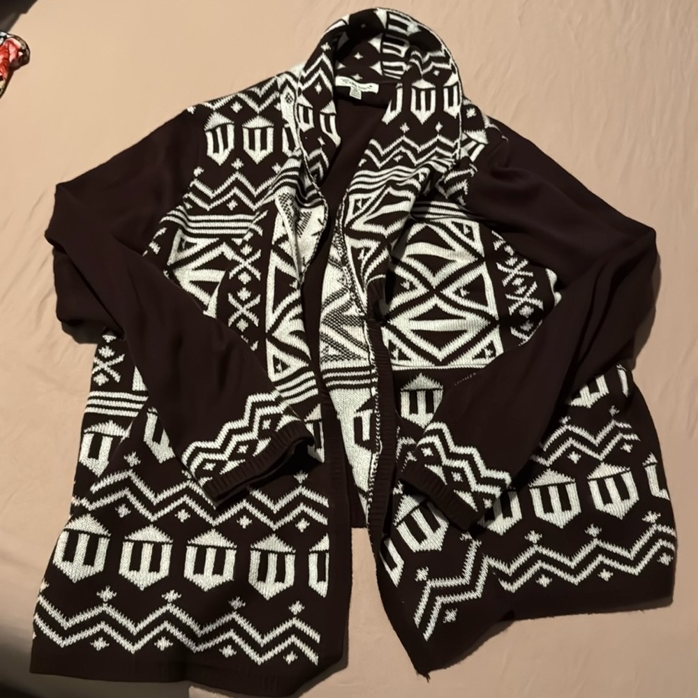 Aztec cardigan!